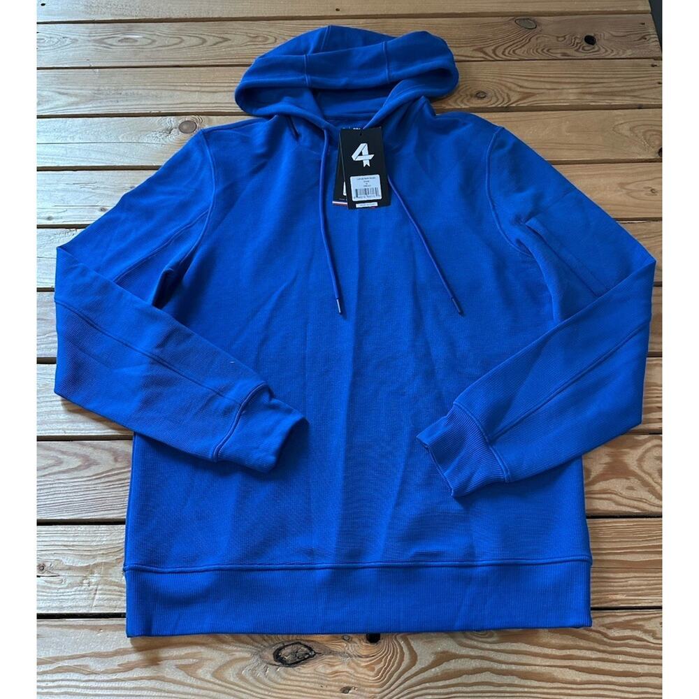 NWT $118 Four Laps Latitude Waffle Hoodie Size Medium Men’s Blue